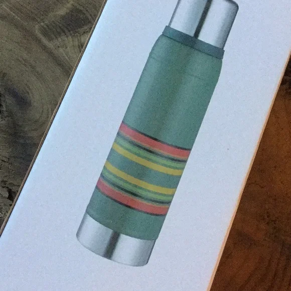 Stainless vacuum insulated bottle cowboy valentine gift travel lodge coffee - Picture 1 of 7